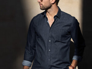 Torrance modern fit  raw and stylish denim shirt