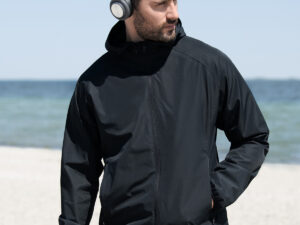 Carmel  minimalistic hooded windbreaker