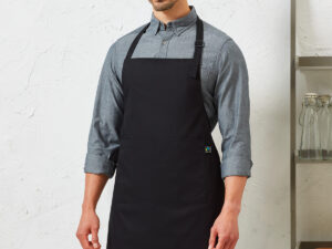 Cotton bib apron, organic and Fairtrade certified