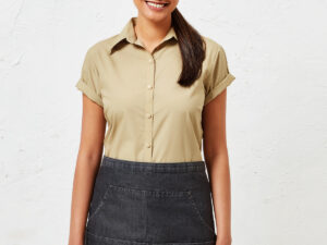 Jeans stitch denim waist apron