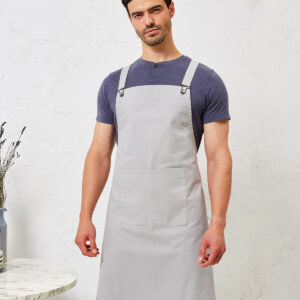 Cross back 'barista' bib apron