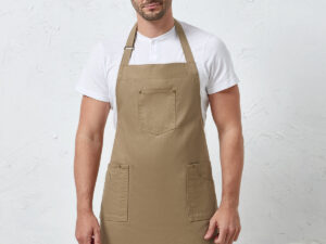 Chino cotton bib apron