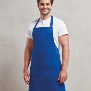 Colours bib apron with pocket