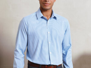 Microcheck (Gingham) long sleeve cotton shirt