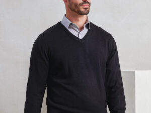'Essential' acrylic v-neck sweater
