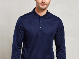 Long sleeve Coolchecker® piqué polo