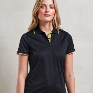 Women's contrast Coolchecker® polo