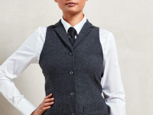 Women's herringbone waistcoat