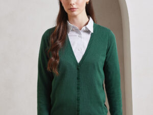 Women's button-through knitted cardigan