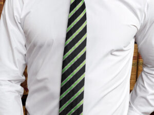 Waffle stripe tie