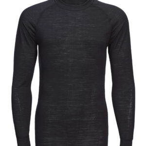 Merino wool crew neck long sleeve top