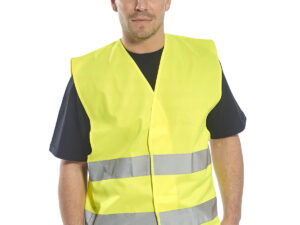 Hi-vis two-band vest (C474)