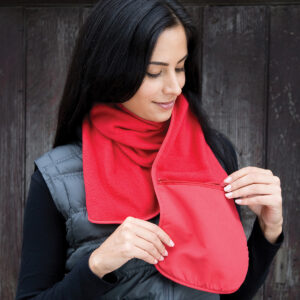 Polartherm™ fleece scarf with zip pocket