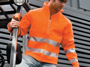 High-viz softshell jacket