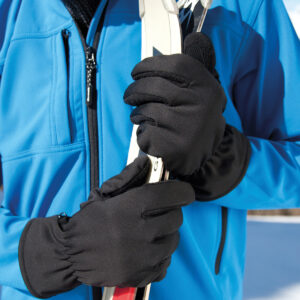 Softshell thermal glove