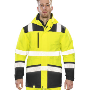 Printable softshell safety coat