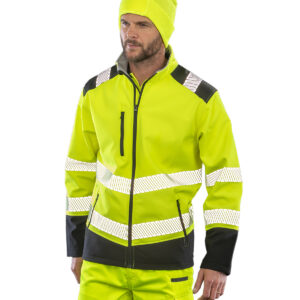 Printable ripstop safety softshell