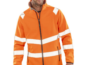 Recycled 2-layer printable safety softshell