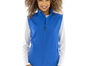 Women's recycled 2-layer printable softshell bodywarmer