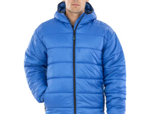 Recycled hooded padded parka