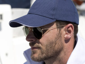 Memphis brushed cotton low-profile sandwich peak cap