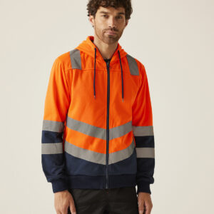 Pro hi-vis full zip hoodie