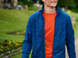 Thornly full-zip marl fleece