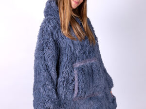 The Ribbon oversized cosy reversible shaggy sherpa hoodie