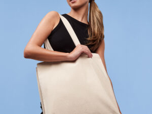 Recycled premium canvas spacious shopper