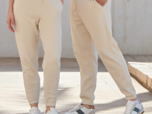 Unisex sustainable fashion cuffed joggers