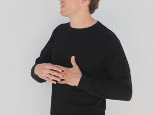 Unisex drop shoulder slogan top