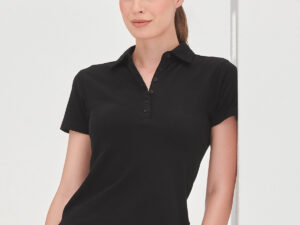Women's short sleeve stretch polo