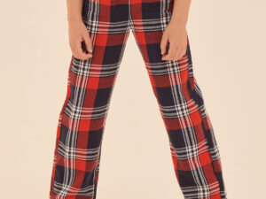 Kids tartan lounge pants