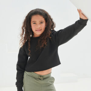 Kids cropped slounge sweat