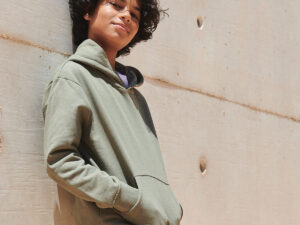 Kids sustainable fashion hoodie
