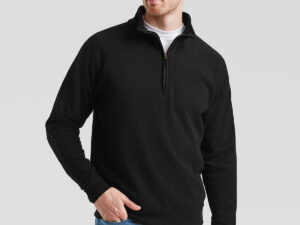Classic 80/20 zip neck sweatshirt