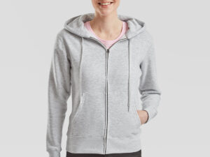 Women's premium 70/30 hooded sweatshirt jacket