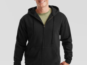 Premium 70/30 hooded sweatshirt jacket