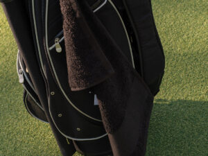 Printable border golf towel