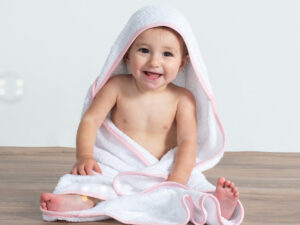 Babies' hooded towel