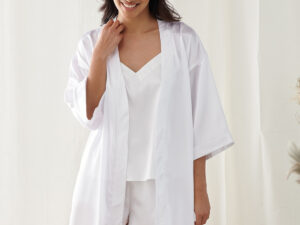 Women's satin robe