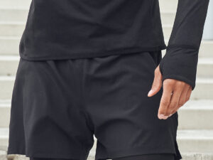 Double-layer sports shorts