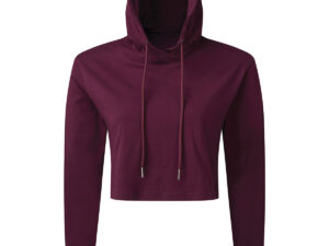 Women's TriDri® cropped hooded long sleeve t-shirt