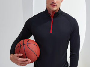 TriDri® long sleeve performance ¼ zip