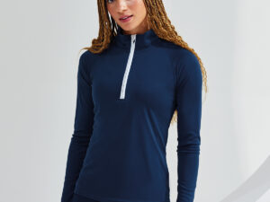 Women's TriDri® long sleeve performance ¼ zip