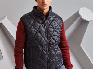 Diamond pane padded gilet