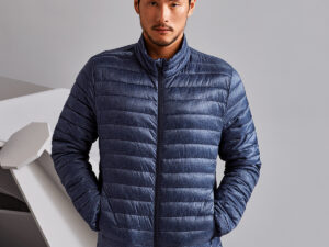 Melange padded jacket