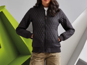 Women's quilted flight jacket