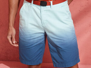 Men’s dip-dye shorts