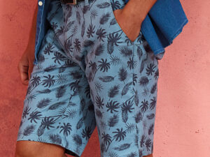 Men’s palm print shorts